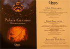 Programme de rouverture du Palais Garnier en 1996